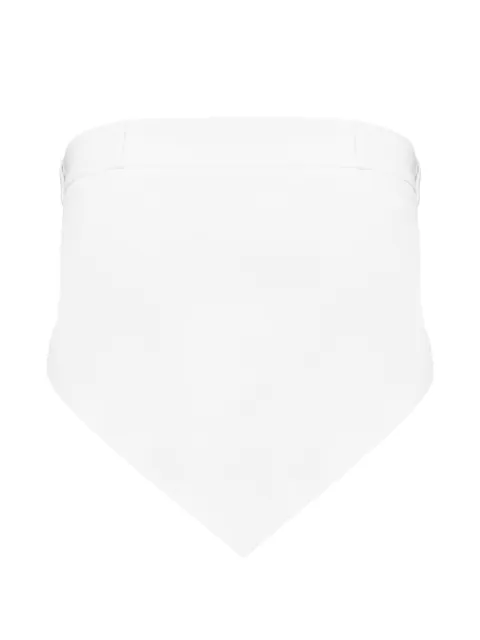 MEDEEA deconstructed pointed-hem top White WTWHCOT