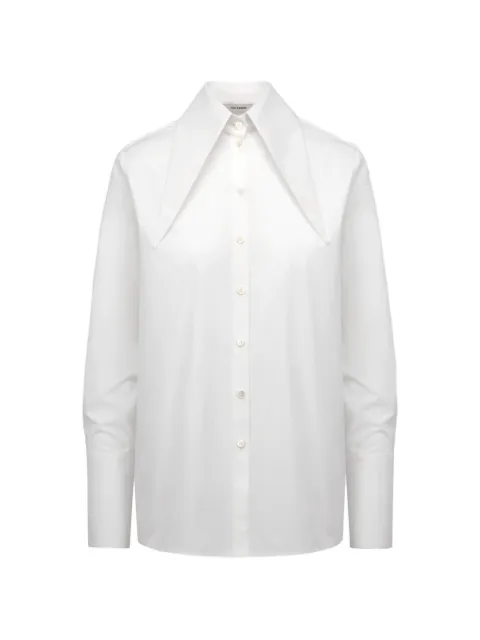 THE ARKOW Bernadette exaggerated-collar shirt White TAC003C