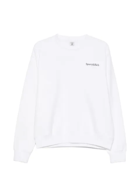 Sporty & Rich Play Tennis logo-print sweatshirt White ST098715300WH