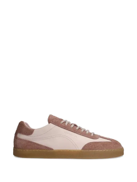 GROUNDIES Panama Soft suede-panelled leather sneakers Pink GND110320