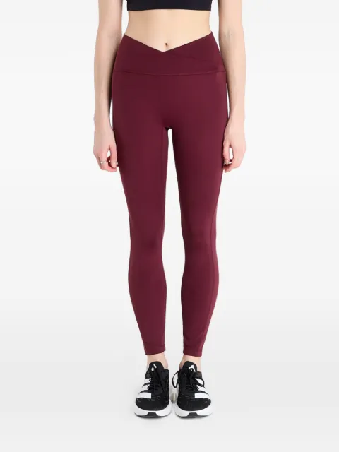adidas 3-Stripes cross-waist leggings Red HZ0872