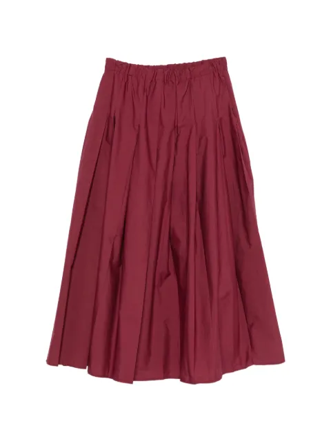 VICOLO pleated elasticated-waist midi skirt Red TAB1825