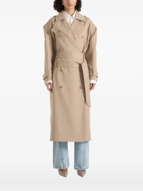 Manière De Voir Esther in beige trench coat with double belt Neutrals WMN4477