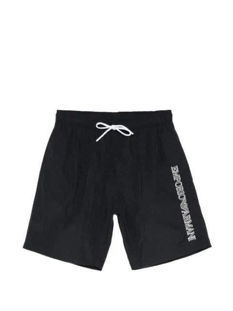 Emporio Armani logo-print drawstring swim shorts Blue EM000578AF20426UB102
