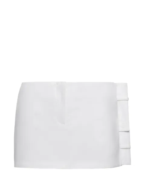 MEDEEA deconstructed waistband mini skirt White WSWHCOT