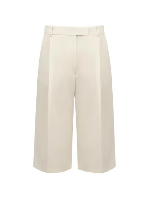 THE ARKOW Thea pressed-crease shorts Neutrals TAT004C