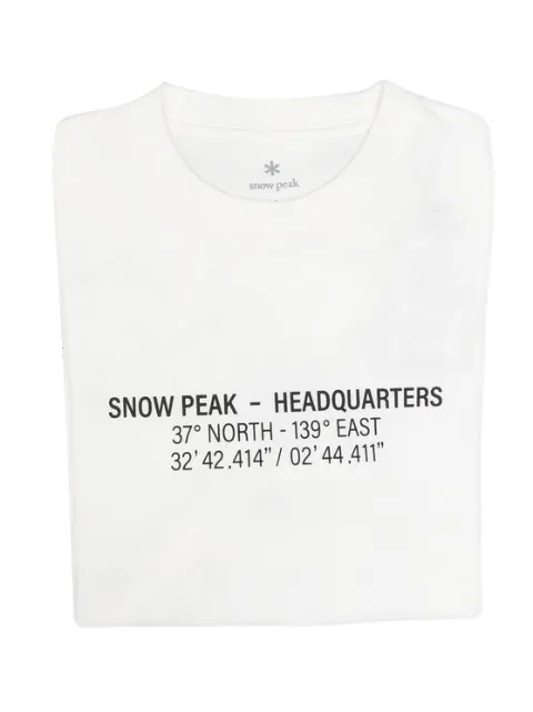 Snow Peak print-detail short-sleeve T-shirt White TS26SU003
