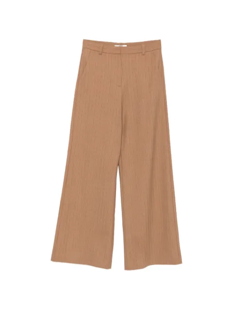 Maje belt-loop pinstriped trousers Neutrals MFPPA00842
