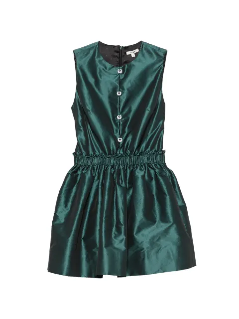 Maje embellished-button sleeveless playsuit Green MFPCO00370