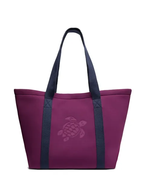Vilebrequin turtle-debossed tote bag Purple BSBE0137