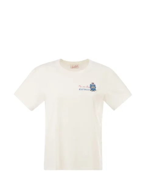 MC2 Saint Barth x Labubu Emilie embroidered T-shirt Neutrals EMI000101042L