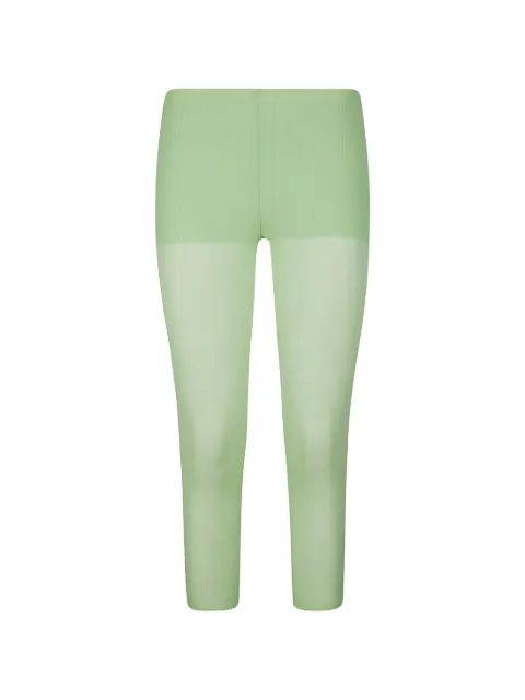 Paloma Wool Meleta sheer-knit leggings Green WJ1004