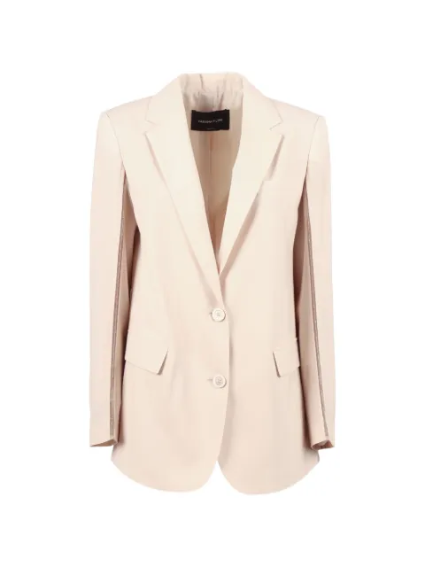 Fabiana Filippi embellished-sleeve oversized blazer Pink GCD266F218L771
