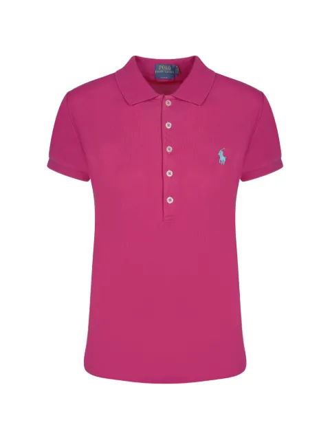 Polo Ralph Lauren logo-embroidered pique polo shirt Pink 211B18200003