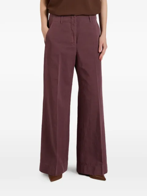 Incotex belt-loop palazzo pants Pink 176880D6207