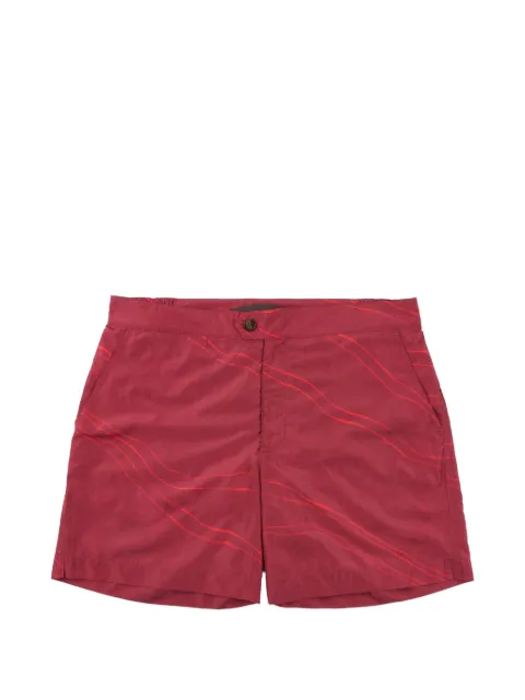 slowear button-fastening swim shorts Red 14B008SW581