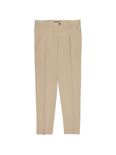 Incotex tapered pleated trousers Neutrals ZX541W9355C