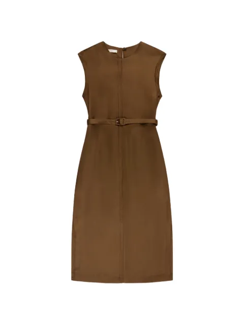 Glanshirt belted midi dress Brown 5D1029L9486