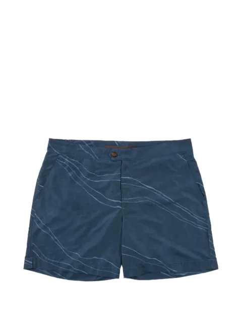 slowear button-fastening swim shorts Blue 14B008SW581