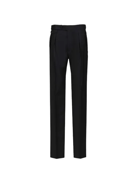 Tagliatore Pavel pleated trousers Blue PPAVEL24