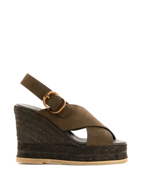 Castañer Betina buckle-fastening crossover-strap espadrilles Brown 261702002
