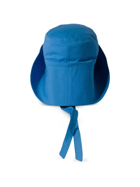 Miu Miu wide-brimmed poplin bucket hat Blue 5HC5242FPK