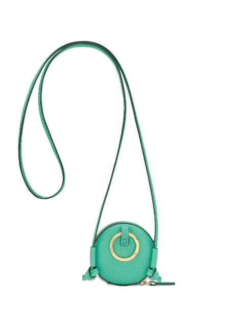 Longchamp Épure grained-leather coin purse Green 30061HIY410
