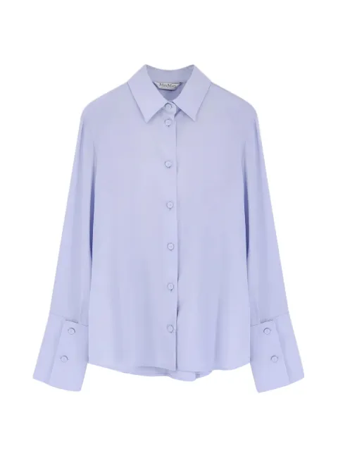 Max Mara button-down wide-cuff shirt Blue 2611111018600