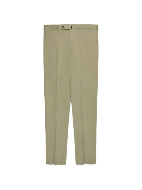 Incotex pressed-crease trousers Green 1W00399098C