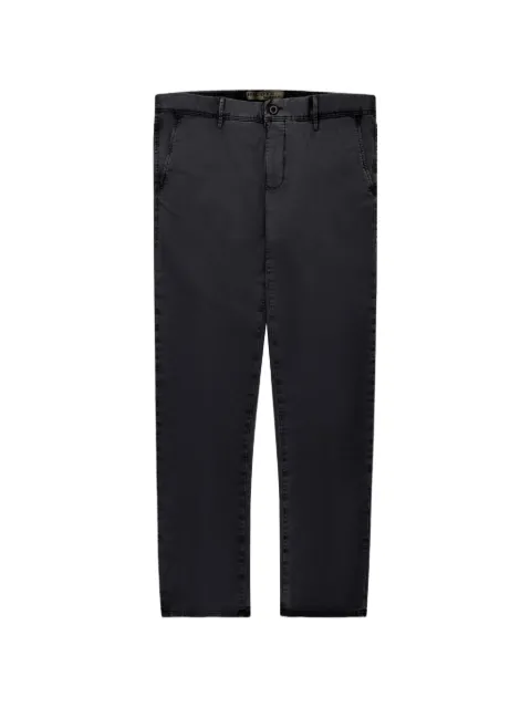 Incotex gabardine slim-fit trousers Black 17S1009664A