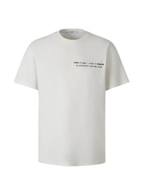 Givenchy logo-print T-shirt White BM71NK3YUE