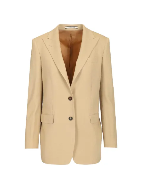 Tagliatore peak-lapel single-breasted blazer Neutrals JBERTHA16B