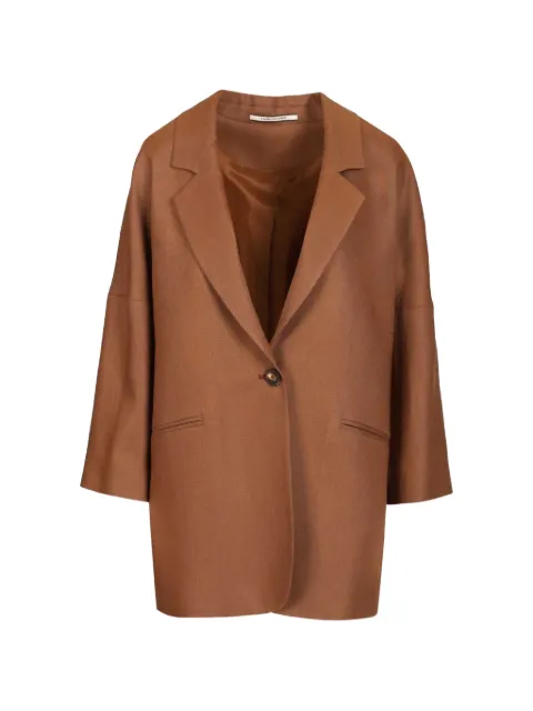 Tagliatore Bruna single-breasted blazer Brown BRUNA