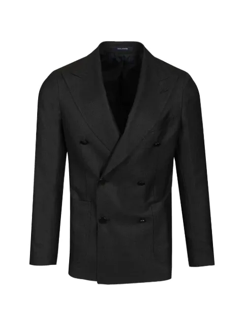 Tagliatore peak-lapels double-breasted jacket Grey GPL20K