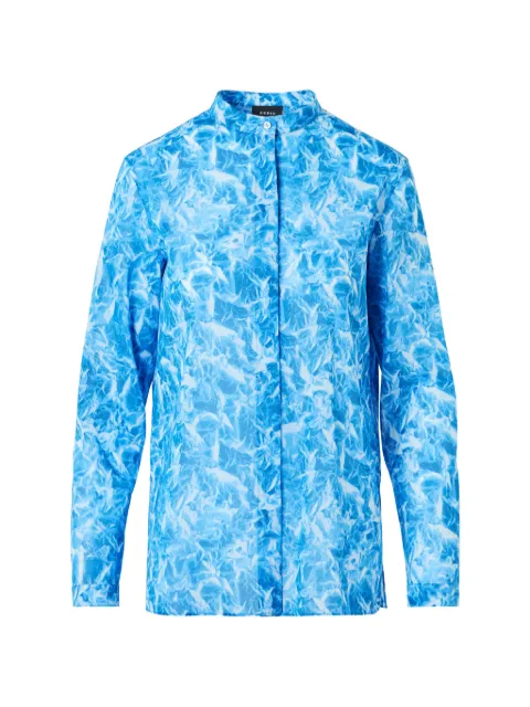 Akris Whitecaps-print blouse Blue 111804050491