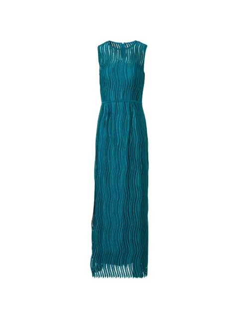 Akris Wave Guipure maxi dress Blue 7601471