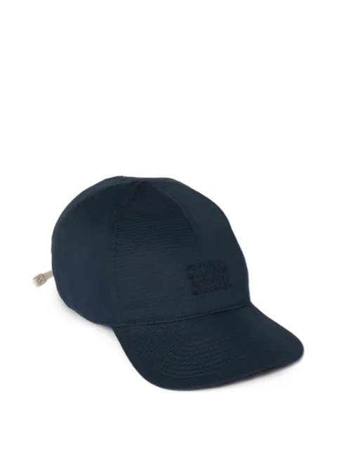 Miu Miu cotton baseball cap Blue 5HC3692G80