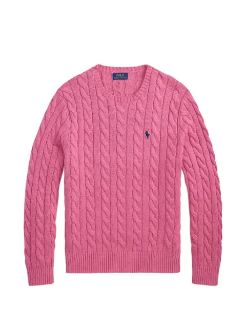 Polo Ralph Lauren cable-knit Pony sweater Pink 710775885550