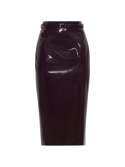 Adam Lippes Rei belted skirt Red R26403LQ
