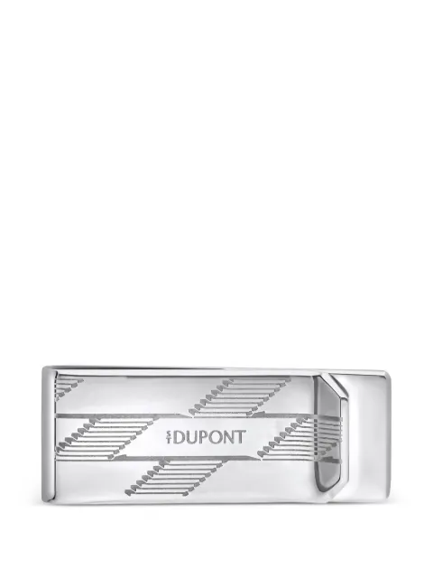 S.T. Dupont engraved logo-plaque money clip Silver 3543