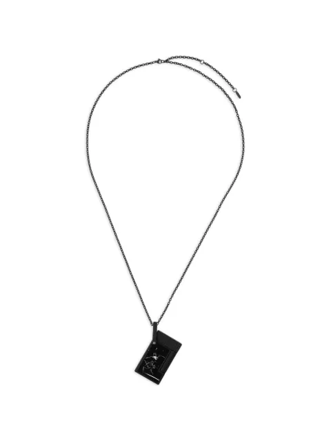 S.T. Dupont Catwoman-print lighter necklace Black DK27220CH