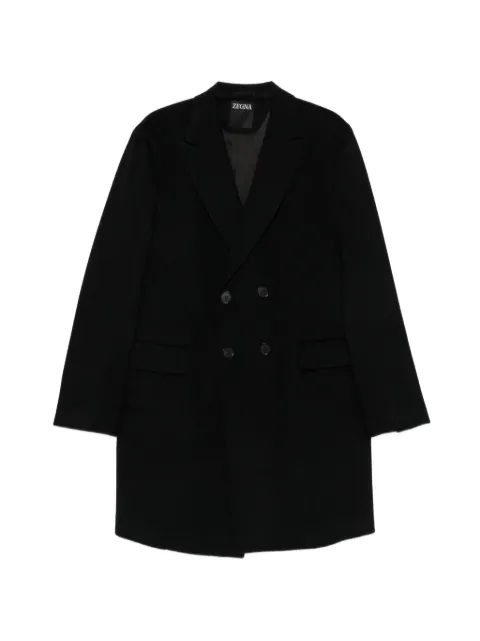 Zegna double-breasted coat Black 4DG4G0298707A2
