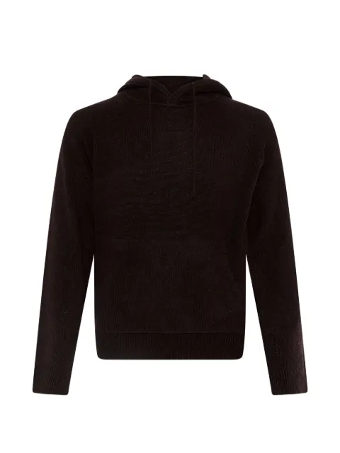 Yves Salomon drawstring raglan-sleeve hoodie Brown 24WUH50570MAMO
