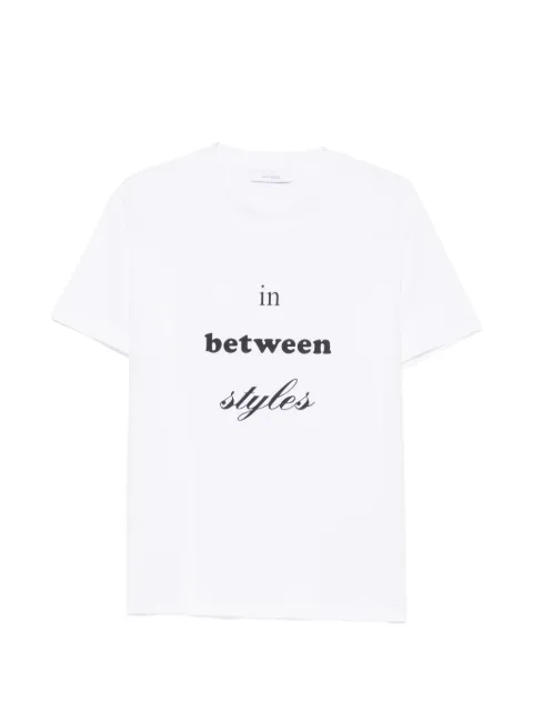 Julie Kegels Jony slogan-print T-shirt White JONY7008