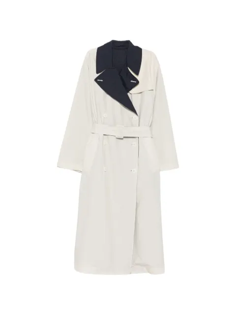 Replay double-breasted belted trench coat Neutrals W7933