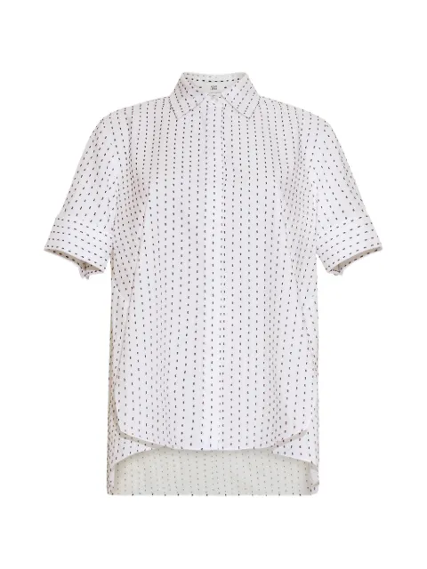 Adam Lippes Trapeze embroidered shirt White R26106KO