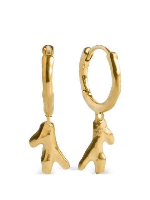 Monica Vinader Fragments Coral Huggie earrings Gold GPEAFRA9NON