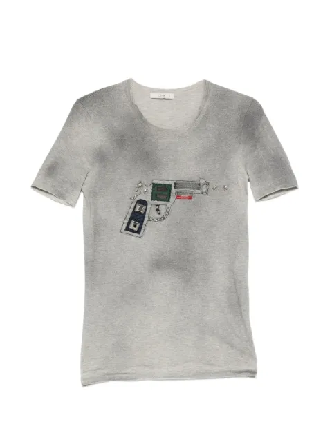 Prada Pre-Owned 2000s appliqué-detail T-shirt Grey PR290BHV
