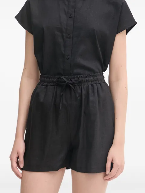 Gaudi drawstring elasticated-waist shorts Black 611BD25046