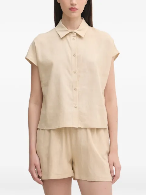 Gaudi button-up short-sleeve shirt Neutrals 611BD45024